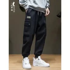 Primavera novo estilo Extra grande-Leggings macacão masculino na moda calças esportivas de tamanho grande All-Match Casu