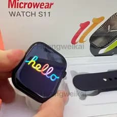 2026 Microwear Olá Watch 11 Smart s11 Capa Grátis 47mm Smartwatch Carregamento Sem Fio Chamadas bluetooth