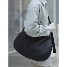 Sobag japonês de grande capacidade repelente de água de um ombro mensageiro saco de pano de náilon masculino preguiçoso