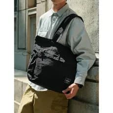 Sobag japonês simples cidade Commuter pano de náilon unissex bolsa de ombro feminina grande capacidade Multi-bolso sacol