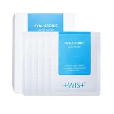 Máscara Facial de Ácido Hialurônico +WIS+ 24 Unidades com Sérum de Ácido Hialurônico e Vitamina B5, Máscara Facial para