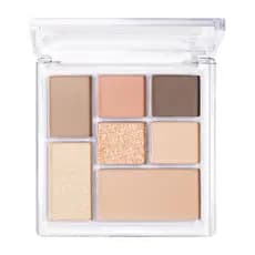 Paleta de sombras de sete cores Rose Sweet Smoked Blush Paleta de sombras Tangram de quatro cores