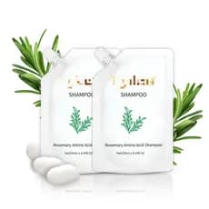 Shampoo anti-queda de cuidados diários, alecrim, espuma de limpeza suave, shampoo rico, brilho eficaz do cabelo, shampoo