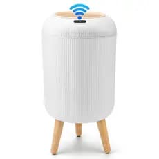 Lixeira com sensor à prova d'água Pukomcart, adequada para banheiros, quartos e escritórios, estilo nórdico, artigos par