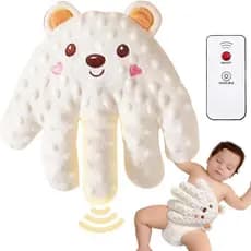 Almofada calmante para bebês, brinquedo dobrável para bebês, travesseiro, travesseiro anti-susto, travesseiro de feijão