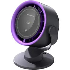 Ventilador de mesa YUEWO montado na parede, com display LED, bateria recarregável USB-C de 6000mAh, ventilador turbo, 10
