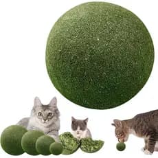 Bola gigante de catnip de 2 polegadas, novo modelo 2026, brinquedo interativo para ambientes internos, bola para lamber