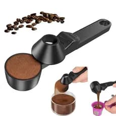 Colher Medidora e Funil com Nivelador Integrado, Colher Medidora de 2 Colheres de Sopa em PCTG para Proteína em Pó, Café