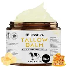 Sebo de Boi para a, Bálsamo de Sebo de Boi Orgânico de Gado Alimentado a Pasto com Mel Cru e Óleo de Jojoba - Hidra
