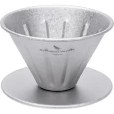 Cafeteira cônica reutilizável sem filtro, gotejador de café manual não elétrico de titânio, cafeteira manual, cafeteira