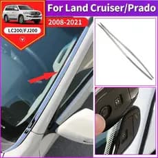 2012-2021 Para Toyota Land Cruiser 200 LC200 Acessórios De Modificação Pára-Brisa Dianteiro Vidro Destaque Tira Decoraçã