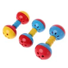 KIN Parrot Chew Toy Bolas Duplas Coloridas Com Sino Para Calopsita Pequena Conure