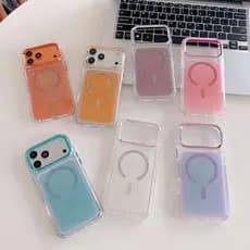Capa De Telefone MagSafe Epóxi Brilhante Para iPhone 11-17 , Protetora Galvanizada À Prova De Choque