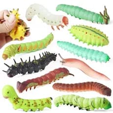 Modelo de Inseto Selvagem Macio, Lagarta, Lagarto, Cobra, Camaleão, Gecko, Modelo Articulado em TPR, Brinquedo de Hallow