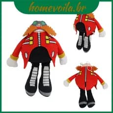Anime 25cm/30cm Novo Produto Porco-Espinho Dr. Eggman Plush Doll  Toys Cartoon