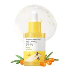 ROUND LAB Niacinamide Spot Fading Serum 1.01 fl oz, contém Vitamina C, tem o efeito de iluminar o tom da e reduzir