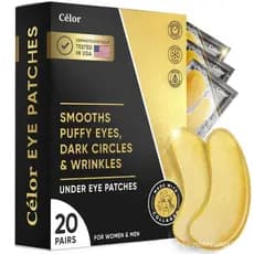 Máscara para os olhos (20 pares) - Máscara para olhos inchados e olheiras - Máscara para os olhos para beleza e cuidados