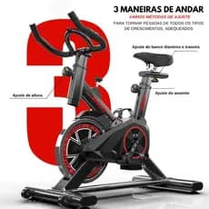 Bicicleta Ergométrica Spinning Gym Fitness Profissional 120kg