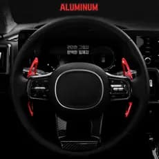 Para Kia K7 K3 Volante Shift Paddle Shifter Alumínio Vermelho Prata Interior Do Carro Guarnição Estilo Acessórios Peças