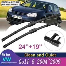 Lâmina De Limpador De Para-Brisa De Carro , Volkswagen VW Golf 5 MK5 V Coelho 1K GTI 2004 ~ 2009 , Limpadores Dianteiro