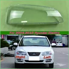 Para Hyundai Elantra 2004-2010 Faróis Escudo Máscara Capa Lampshdade Farol Habitação Plexiglass Substituir O Abajur Orig