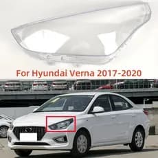 Para Hyundai Verna 2017 2018 2019 2020 Acessórios Do Carro Carros Faróis Capa Da Lâmpada Substituir A Lente Original Peç