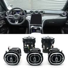 Acessórios Para Carro Painel LED AC Ar Condicionado Saída De Ventilação Bico 64 Cores Mercedes Benz Classe C W206 GLC X2