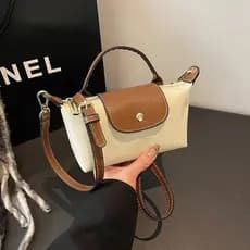 Bolsa mensageiro feminina de Nylon de alta qualidade fofa Mini zíper feminino