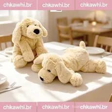 Travesseiro De Cachorro  Golden Retriever Brinquedo De Pelúcia Para Criança Menino Menina Fofo Simulado Boneca De