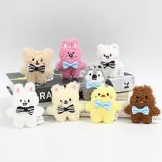 Skzoo Wandering Children FM Zhouzhou Oficial Mesmo Estilo Quadrado Pode Boneca de Pelúcia Pingente Mini Chaveiro