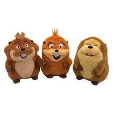 Novos Hoppers Plushie Rei George Mabel Brinquedos De Pelúcia Bonito Castor Filme Dos Desenhos Animados Animal Boneca Bri