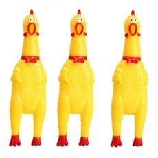 Kit 3 Mordedores Pet Frango galinha galo Brinquedo para cachorro cães pequenos e filhotes Tamanho P