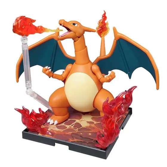 Blokees Blockman Pokémon Brinquedos Genuínos Charizard Ceruledge Figura de Montagem Modelo Decoração Coleção de Estatuet