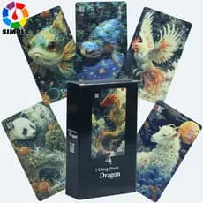 I-Ching Oracle Dragon Edition | Mythological Creatures | Traditional Hexagrams | 64 Oracle Card
