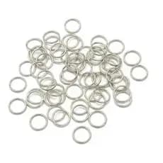 Argola Elo Metal P/ Bijuterias Prata 6mm*0.7mm 1000 Peças