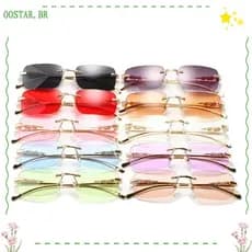Óculos De Sol OOSTAR Diamond Cut , De Armação Pequena Com Decoração De Leopardo Em Formato Quadrado , Borda Corte De Dia