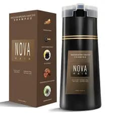 Shampoo Tintura de Cabelo Nova, Nova Hair Instant, Shampoo Tintura de Cabelo Nova 3 em 1, para Homens e Mulheres. (200ml