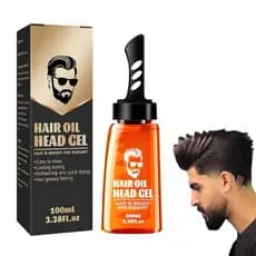Gel e Cera Modeladora para Cabelo Masculino Grospe, 2 em 1 com Pente - Construção Rápida, Hidratante, 100ml