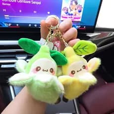 Bonito Dos Desenhos Animados Descascado Banana Pelúcia Chaveiro Boneca Fofa Pendurado Ornamento Para Sacos Mochilas Pres