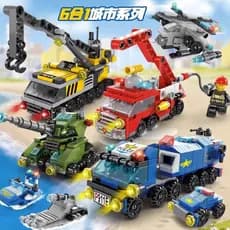 1058 pçs Lego blocos de construção especial veículo blindado guindaste engenharia veículo tanque educacional das criança