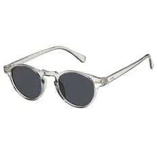 Óculos De Sol Modelo Redondo Unissex Gregory Leopard Vintage Transparente