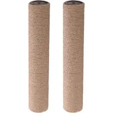 Poste de arranhar de reposição para arranhador, 7cm de diâmetro, corda de sisal, haste de reposição para brinquedo inter