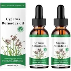 Óleo de Cyperusrotundus 60ml - essência inibidora de crescimento de pelos, retarda o crescimento dos pelos corporais, re