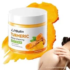 Esfoliante de cúrcuma, um esfoliante artesanal para profunda, um esfoliante facial hidratante de cúrcuma adequad