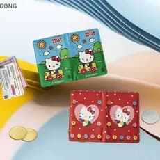 [BI] Capa Para Passaporte De Couro PU Kawaii Desenho Animado Meninas Sanrio Hello Kitty Porta-Feminino Essencial Viagem