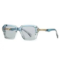 Retro Quadrado Masculino Dupla Cor Óculos De Sol Moda Rebites Feminino Gradiente Tons UV400 Tendência Punk