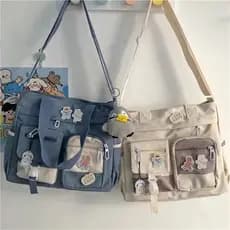 Bolsa de ombro feminina de lona impermeável, bolsa transversal feminina de nylon, bolsa transversal Oxford, bolsa de o