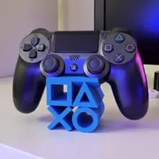 Suporte para Controle PS4 Gamer | Impressão 3D Premium | Base Decorativa