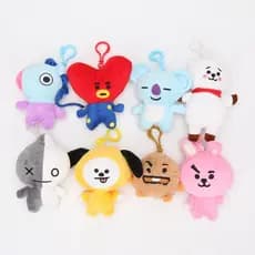 Chaveiro de Boneco de Pelúcia de 5-15 cm BTS / bt21 / Chimmy / Tata / Van / Cooky / Shooky / Koya / Mang RJ