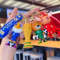 Chaveiro do Mascote da Copa do Mundo FIFA 2026 - Maple, Clutch e Zayu - Lembrança para Torcedores, Enfeite para Carro